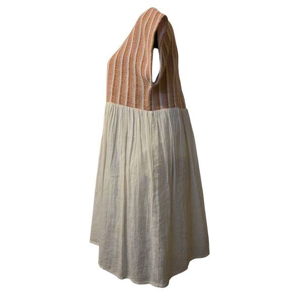 THML Anthropologie M Baby Doll Dress Fairy Isle Flowy Sparkly Boho India - Picture 3 of 12